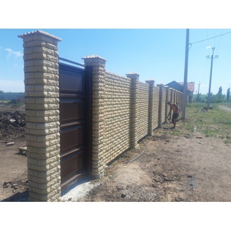 Элемент столба ПП наборного забора SKALA