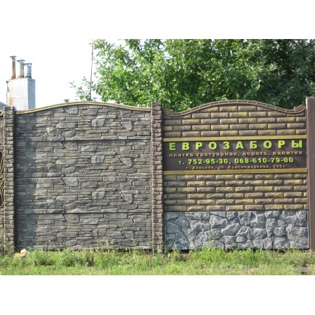 Еврозабор "Фагот колотый арка"